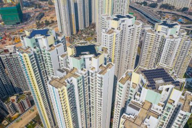 Choi Hung, Hong Kong - 29 Kasım 2018: Hong Kong şehri