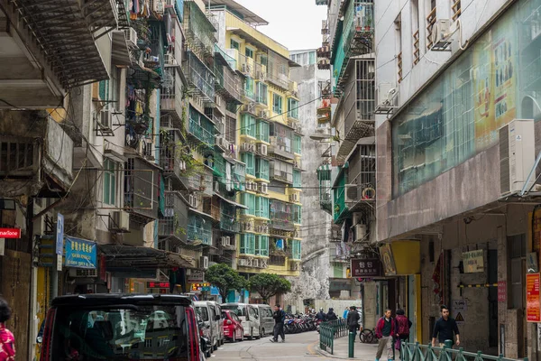Freguesia Santo Antonio Macau Januar 2019 Macau Downtown Street — Stockfoto