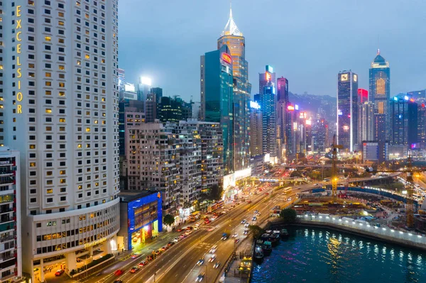 Causeway Bay Hong Kong Februari 2019 Hong Kong Stad Bij — Stockfoto
