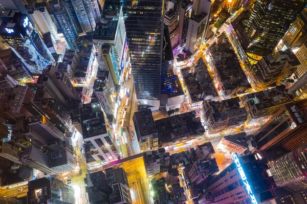 Causeway Bay Hongkong Hongkong Lutego 2019 Góry Dół Widok Miasta — Zdjęcie stockowe