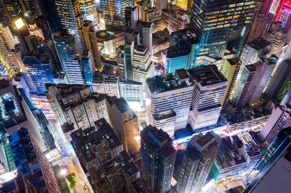 Causeway Bay Hong Kong Febrero 2019 Hong Kong Por Noche —  Fotos de Stock