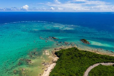 Ishigaki adasının üstten görünüm