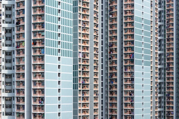 Skyskrapa Byggnad Fasad Hong Kong — Stockfoto