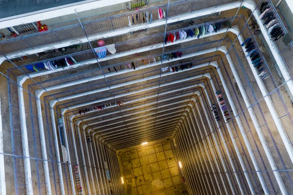 Simetría Del Edificio Arquitectura Hong Kong — Foto de Stock