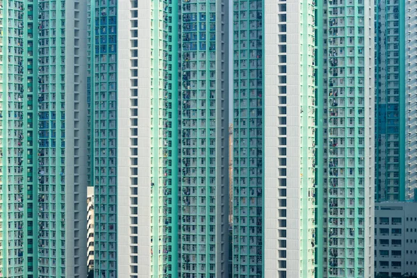 Εξωτερικό Πολυκατοικίας Στο Χονγκ Κονγκ — Φωτογραφία Αρχείου
