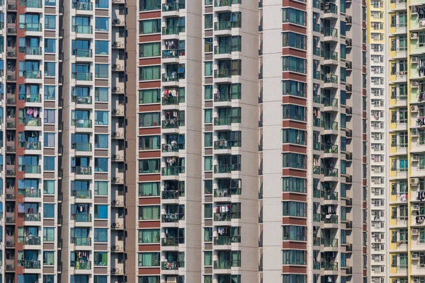 Exterior Fachada Construção Hong Kong — Fotografia de Stock