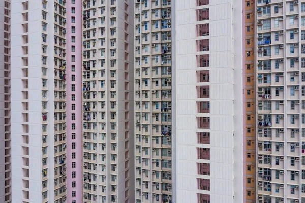 Außenseite Der Hausfassade Hongkong — Stockfoto