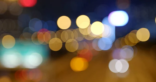 Şehir Gece Görüşünün Bulanık Görüntüsü — Stok fotoğraf