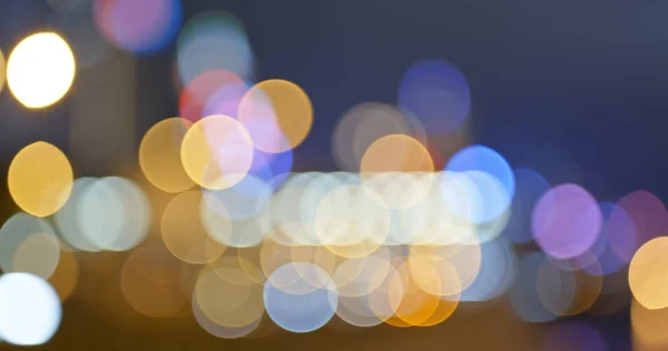 Bokeh Der Stadt Nachtsicht — Stockfoto