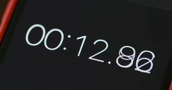Digital timer counter on mobile phone