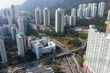 Lok Fu, Hong Kong, 29 Ocak 2019: Hong Kong şehri