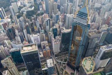 Causeway Bay, Hong Kong 22 Şubat 2019: Hong Kong şehir