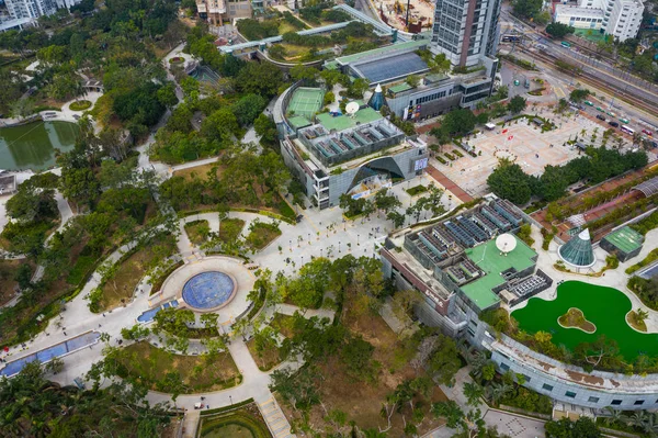 Tin Shui Wai, Hong Kong, 02 februari 2019: Top utsikt över Hong Kong — Stockfoto