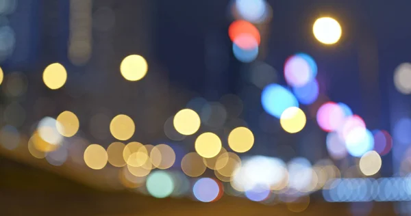 Bokeh Der Stadt Nachtsicht — Stockfoto