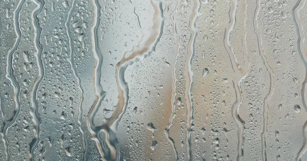 Waterdruppels Glas Regen Buiten — Stockfoto