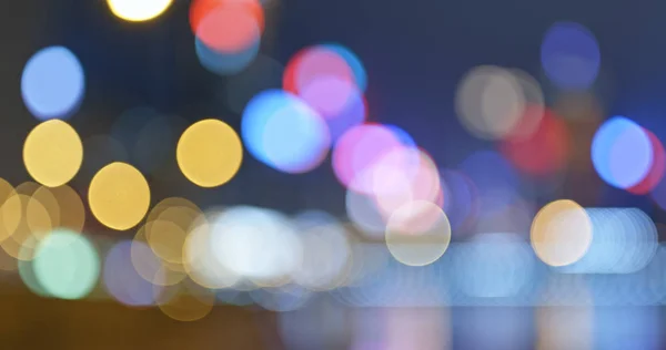 Bokeh Ansicht Der Stadt Nacht Ansicht — Stockfoto