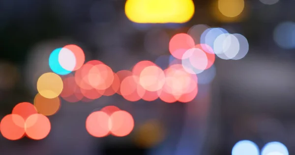 Verschwommene Stadtstraße Der Nacht — Stockfoto