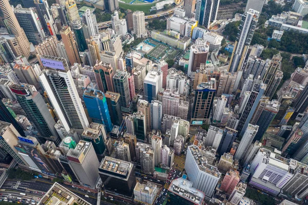 Κόζγουεϊ Μπέι Χονγκ Κονγκ Φεβρουαρίου 2019 Αστική Πόλη Του Χονγκ — Φωτογραφία Αρχείου