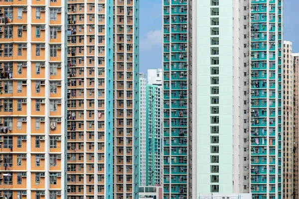 Mimari Bina Cephe Hong Kong — Stok fotoğraf