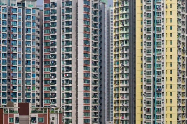 Πρόσοψη Κτιρίου Στο Χονγκ Κονγκ — Φωτογραφία Αρχείου