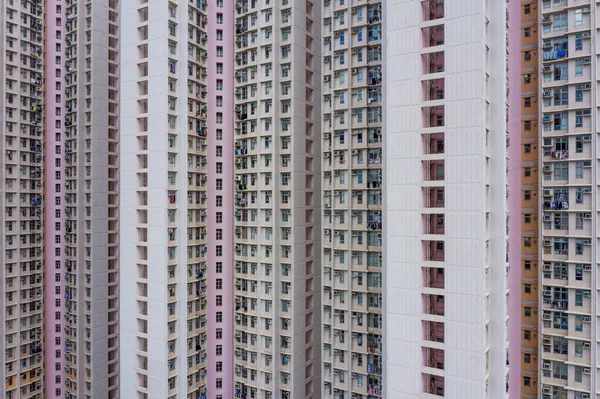 Fachada Edificio Residencial Hong Kong —  Fotos de Stock