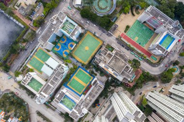 Kowloon Bay, Hong Kong - 16 Mart 2019: Hong Kong şehri