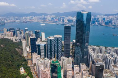 Tai Koo, Hong Kong - 19 Mart 2019: Hong Kong şehri