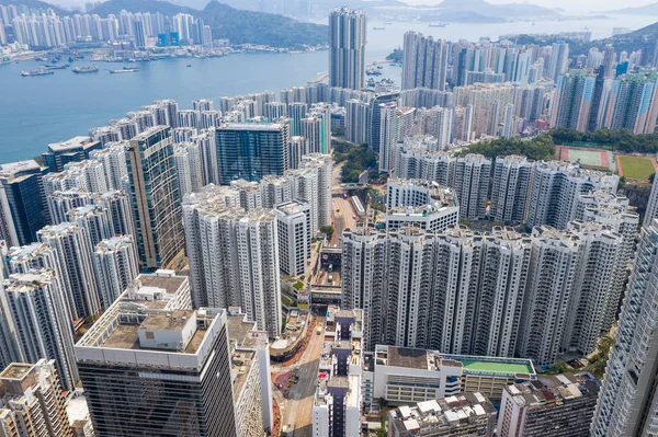 Quarry Bay Hong Kong Marzo 2019 Ciudad Hong Kong Durante —  Fotos de Stock