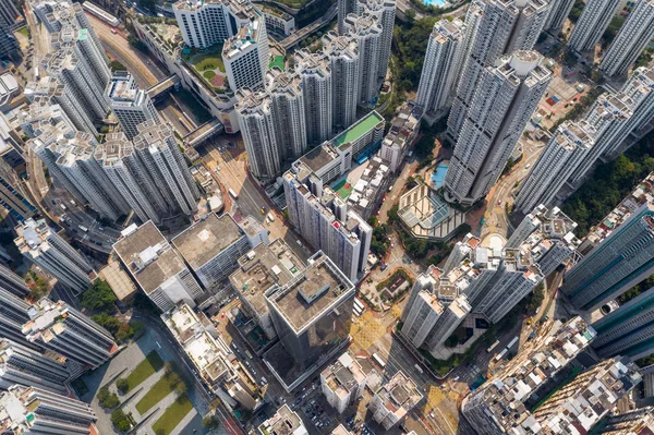 Quarry Bay Hong Kong Marzo 2019 Vista Dall Alto Verso — Foto Stock