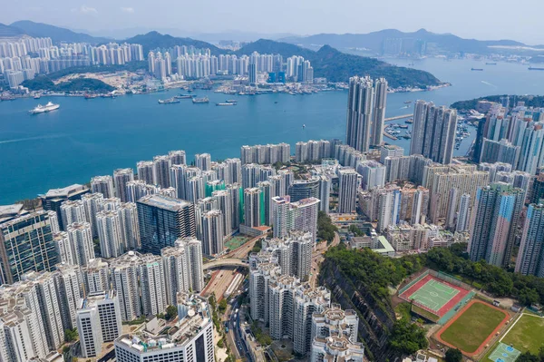 Shau Kei Wan Hong Kong Marzo 2019 Vista Superior Ciudad —  Fotos de Stock