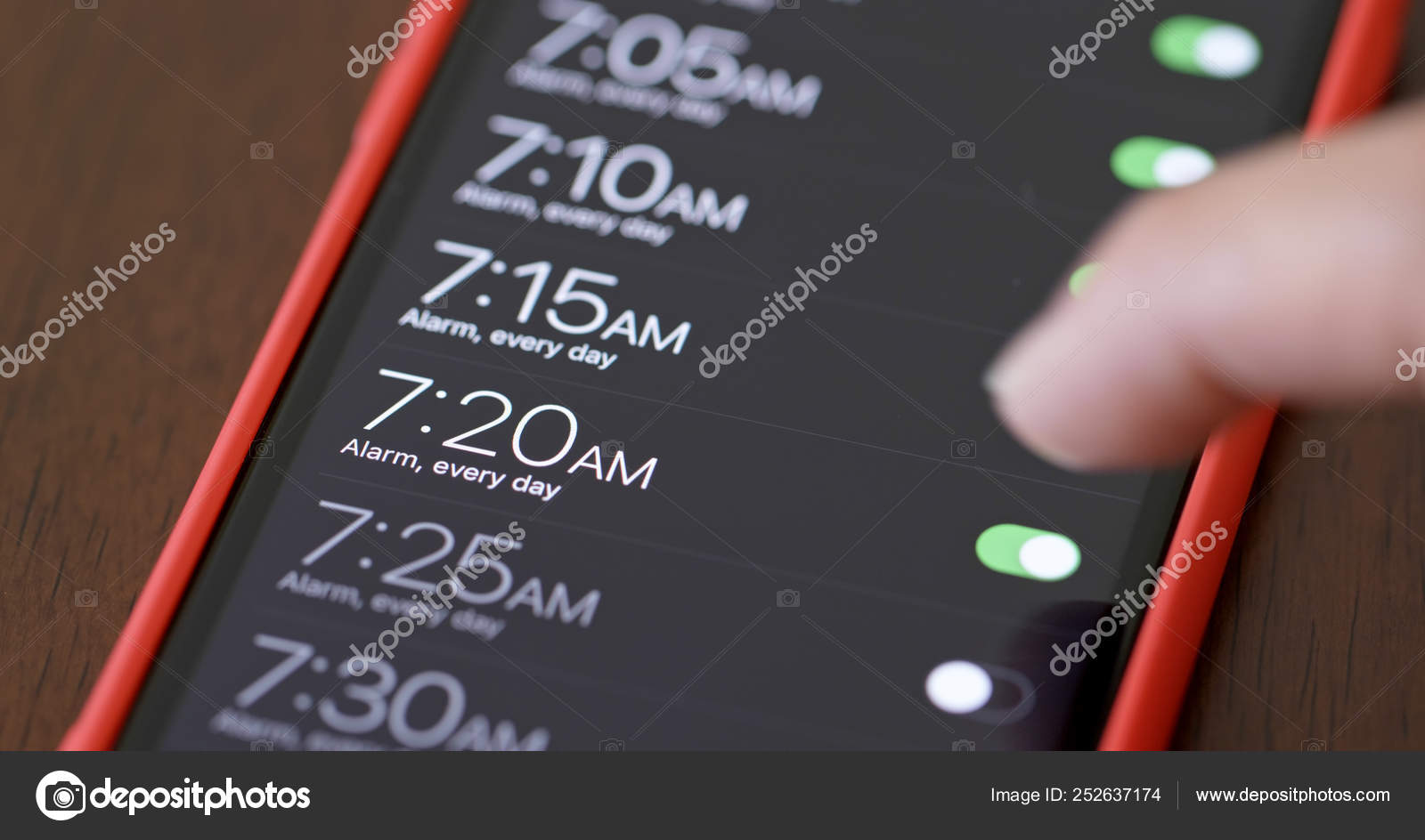 Setting Alarm Wake Morning Stock Photo by ©leungchopan 252637174