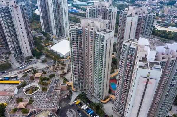 Tin Shui Wai Hong Kong Februari 2019 Hong Kong Bostadsområde — Stockfoto