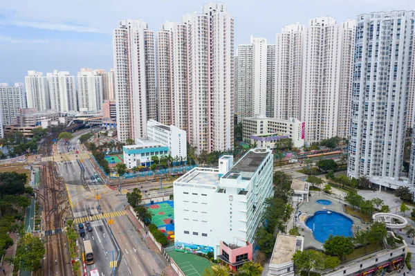 Tin Shui Wai Hong Kong Febrero 2019 Distrito Residencial Hong — Foto de Stock