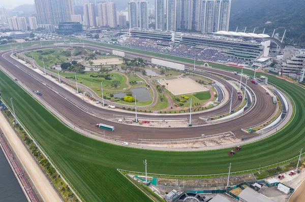 stock image Sha Tin, Hong Kong - 17 March, 2019: Sha Tin racecourse in Hong Kong