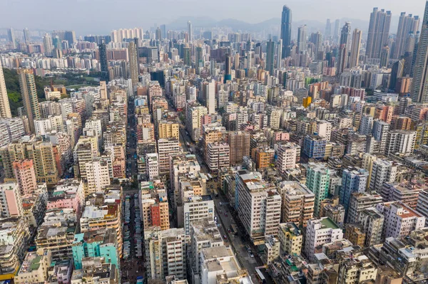 Sham Shui Hongkong Mars 2019 Top Utsikt Över Hong Kong — Stockfoto