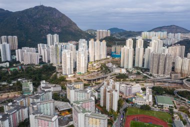 Kowloon Bay, Hong Kong - 16 Mart 2019: Hong Kong şehri