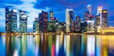 Singapur - 04 Şubat 2013: Singapur şehri