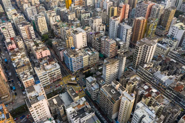 Шэм Шуй Гонконг Марта 2019 Года Вид Воздуха Город Гонконг — стоковое фото