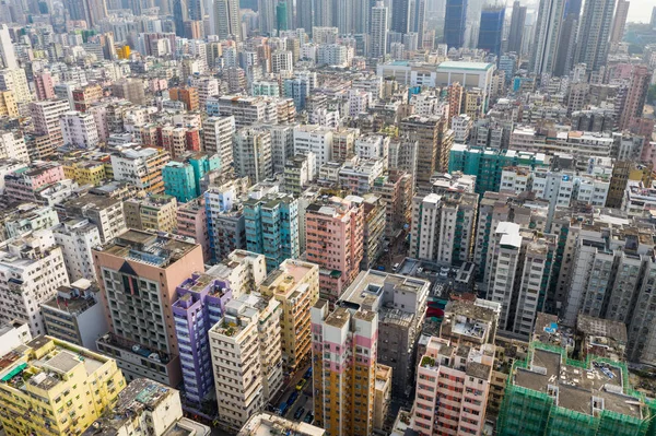 Sham Shui Hong Kong Marca 2019 Widok Góry Miasto Hongkong — Zdjęcie stockowe