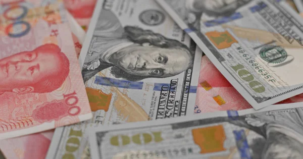 Rmb ve Usd para banknotları