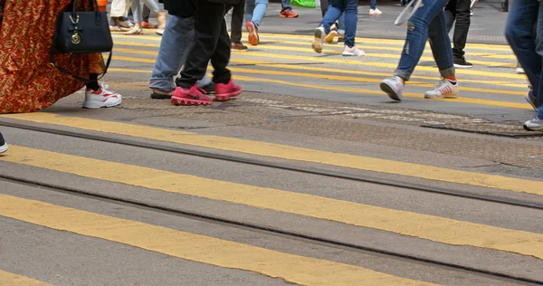 Causeway Bay Hongkong Maart 2019 Mensen Lopen Straat — Stockfoto