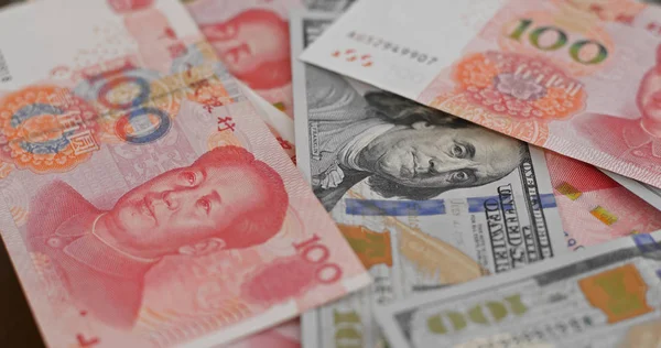 Çin banknotlar Rmb ve Usd