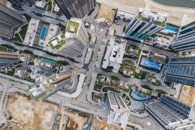 Kai Tak, Hong Kong - 16 Mart 2019: Hong Kong şehri