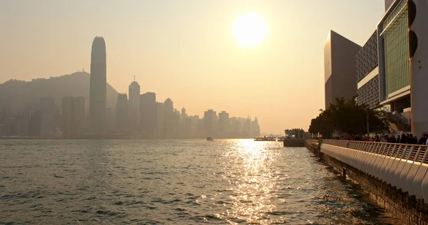 Tsim Sha Tsui Hong Kong Março 2019 Frente Porto Hong — Fotografia de Stock