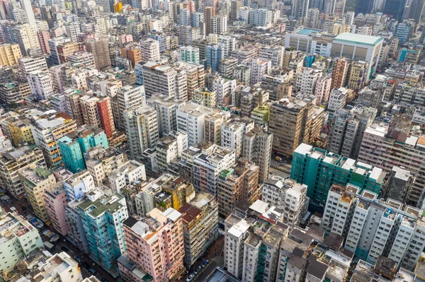 Sham Shui Hongkong Mars 2019 Top Utsikt Över Hong Kong — Stockfoto