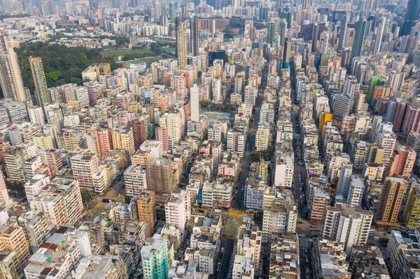 Sham Shui Hong Kong Marzo 2019 Vista Superior Ciudad Hong — Foto de Stock