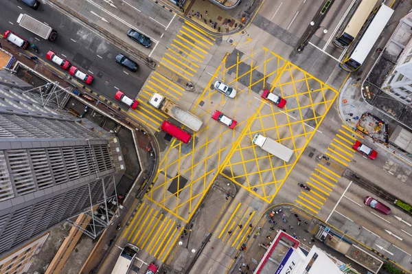 Mong Kok Hongkong Maart 2019 Bovenaanzicht Van Het Hong Kong — Stockfoto