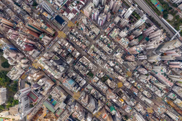 Mong Kok Hong Kong March 2019 Hong Kong Building Top — Stock Photo, Image