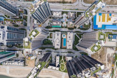 Kai Tak, Hong Kong - 16 Mart 2019: Hong Kong şehri