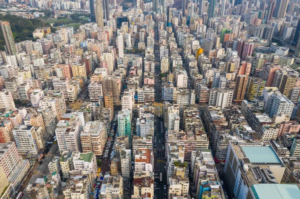 Sham Shui Hongkong Mars 2019 Flygvy Över Hong Kong City — Stockfoto